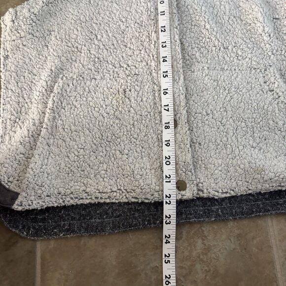 Toad & Co Vest Womens Medium Sheridan Sherpa Wool Blend Corduroy Trim Outdoor - Picture 4 of 6